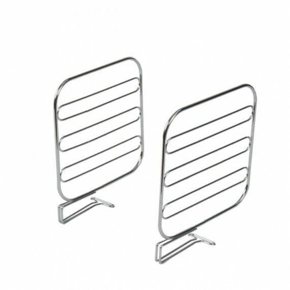 Interdesign Classico Shelf Divider Set of 2 Chrome 06650 - Picture 2 of 4